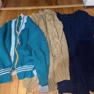 Cozy Sweater Bundle - Teal, Beige, Navy